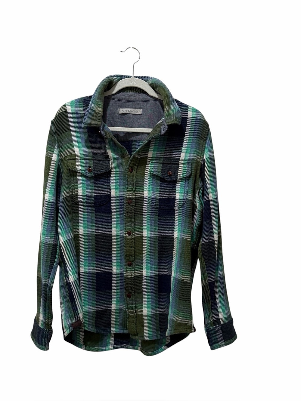 Outerknown 100% Organic Cotton Shirt Coastal Gorpcore Rugged Button Down Men’s M